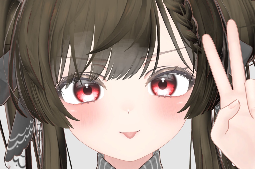 【5アバター対応】 Light Crystal Eye Textures