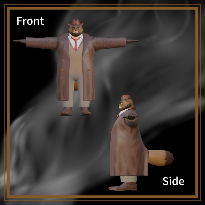 【VRChat向けオリジナルアバター】八丈(Hachijou)