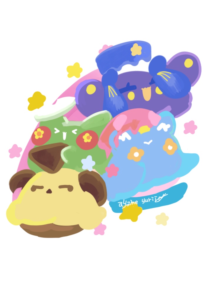 どーだん家族ステッカー