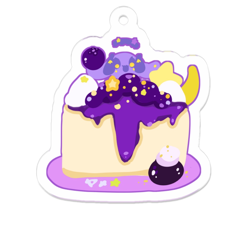 どーだん家族アクリルキーホルダー☆スイーツサテライト5種