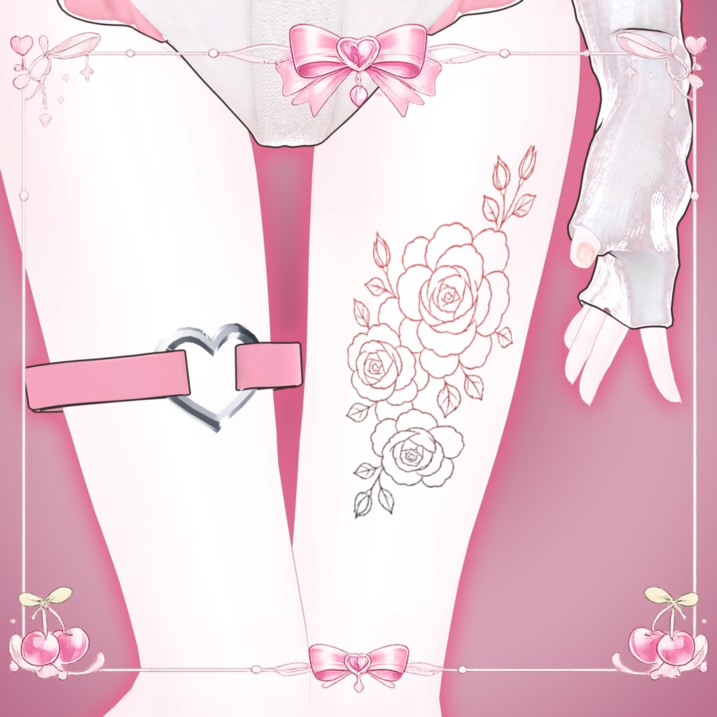 🌸 Floral Line Tattoo 🌹