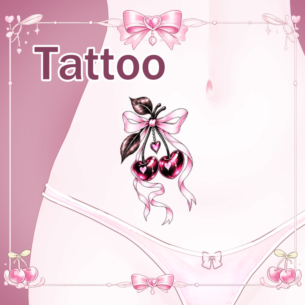 Cherry Kiss Tattoo / チェリーキス・タトゥー 🍒🎀