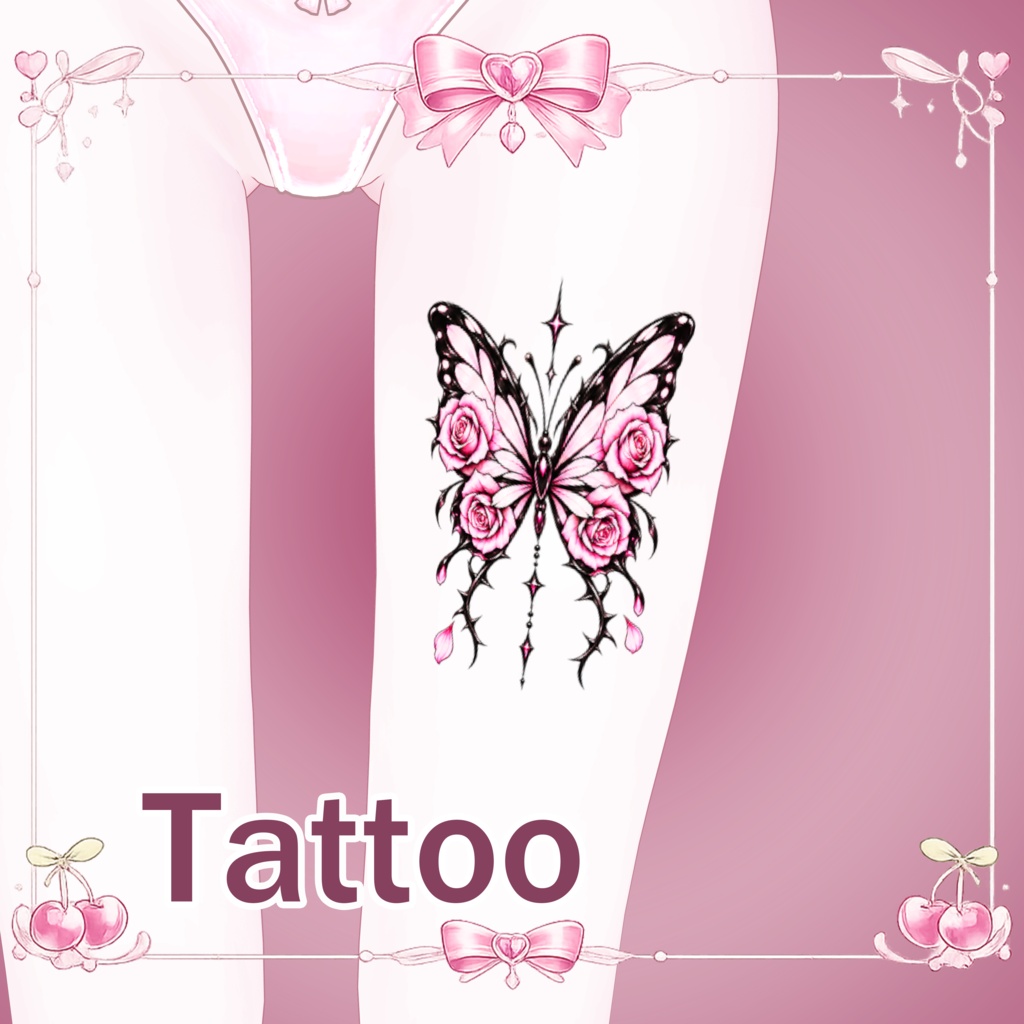 Butterfly Bloom Tattoo / バタフライ・ブルーム・タトゥー 🦋🌸