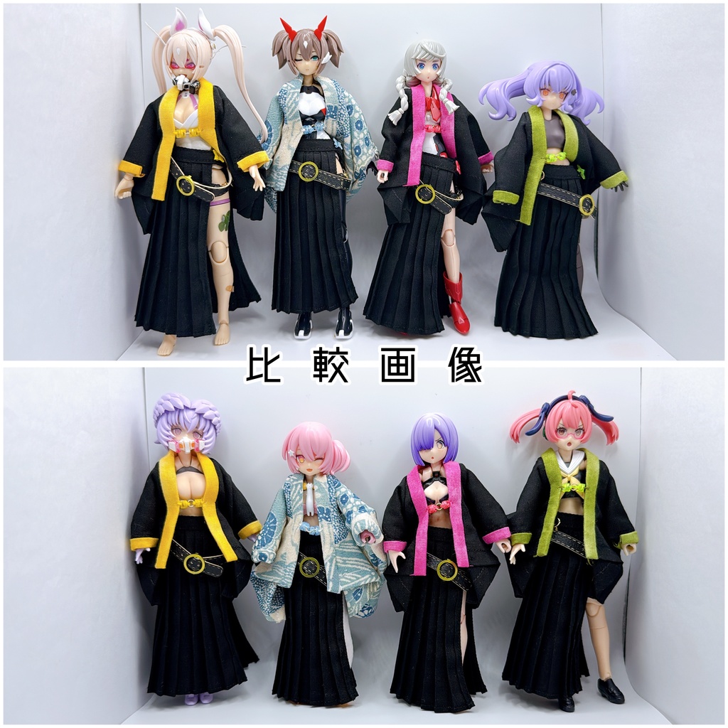 変わり型羽織・袴風巻きスカート