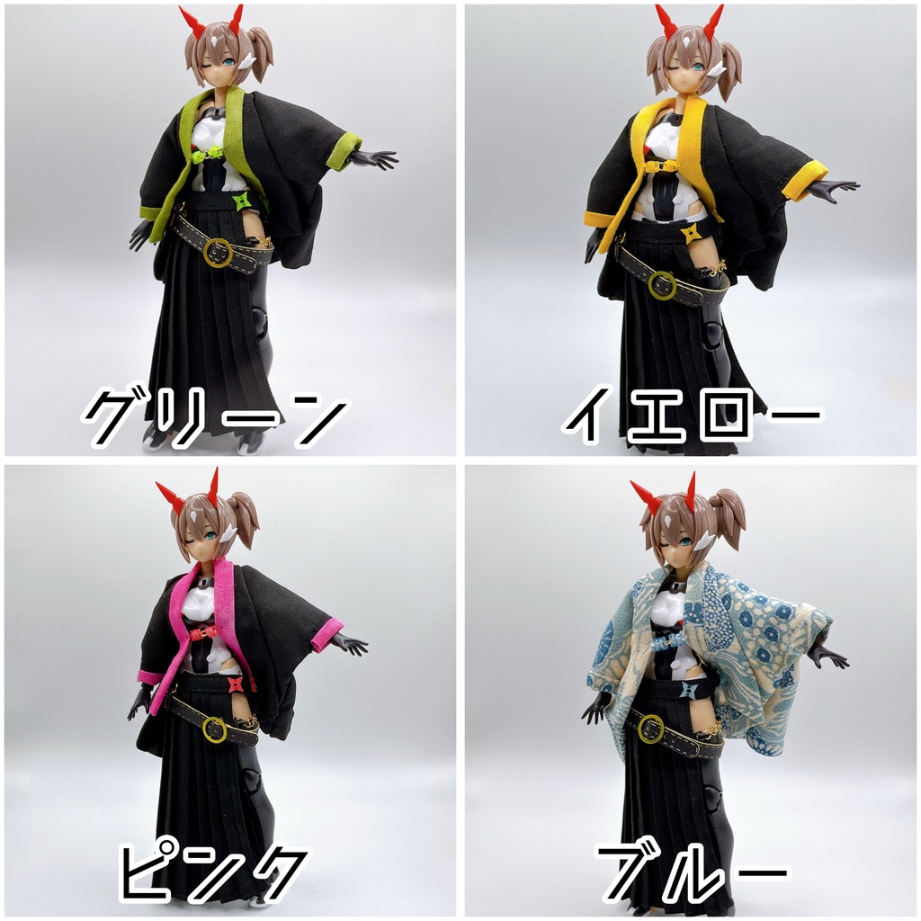 変わり型羽織・袴風巻きスカート