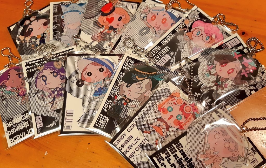 おしゃちびアクリルキーホルダー