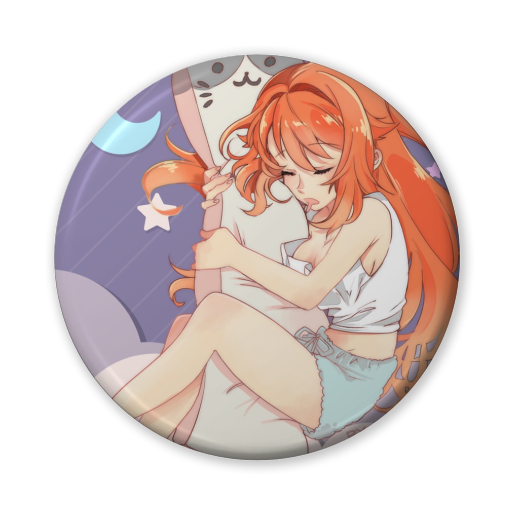 りょう缶バッジ【おやすみ】