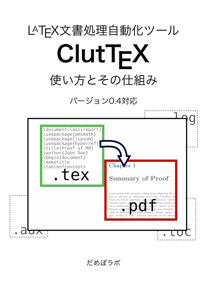 【電子版単体】LaTeX文書処理自動化ツールClutTeX 使い方とその仕組み 第2版