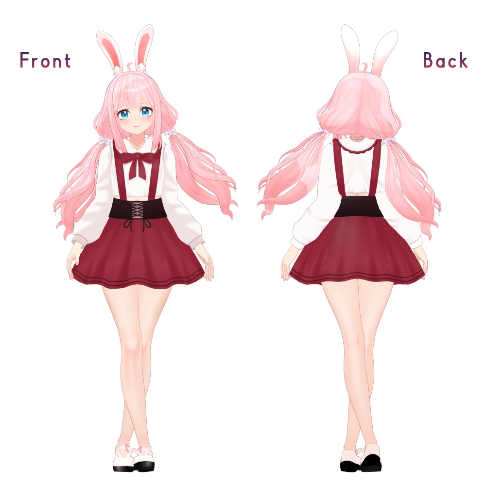 オリジナル3dモデル 「六花」 -Rikka-