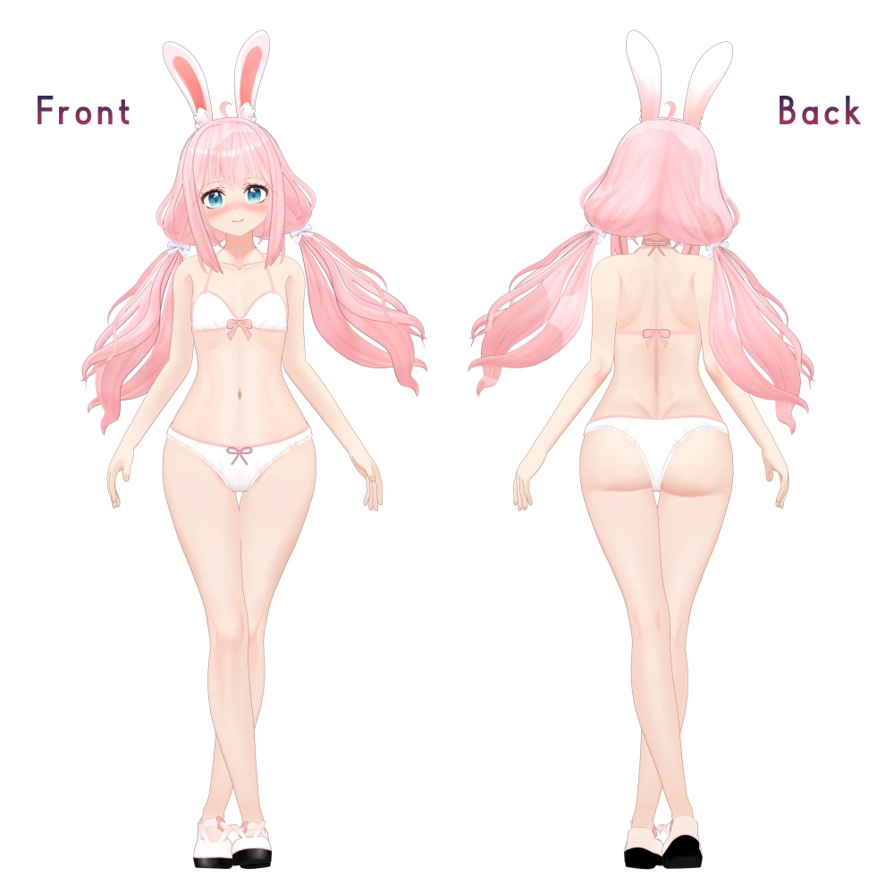 オリジナル3dモデル 「六花」 -Rikka-