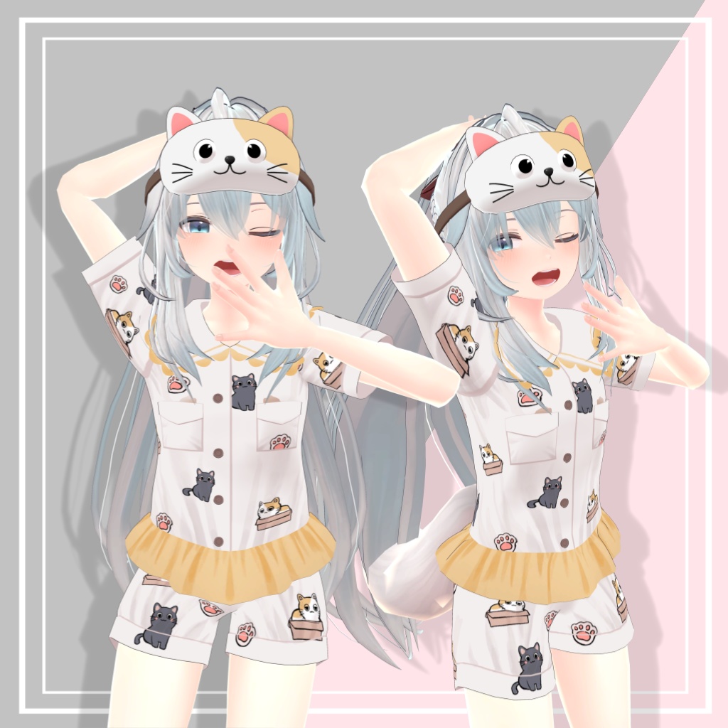 VRC「シィ専用」ネコパジャマ