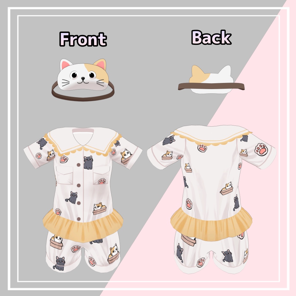 VRC「シィ専用」ネコパジャマ