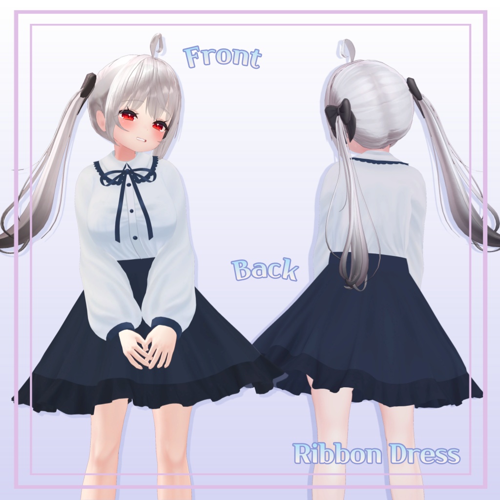 【桔梗,舞夜 専用】VRC用 Ribbon Dress