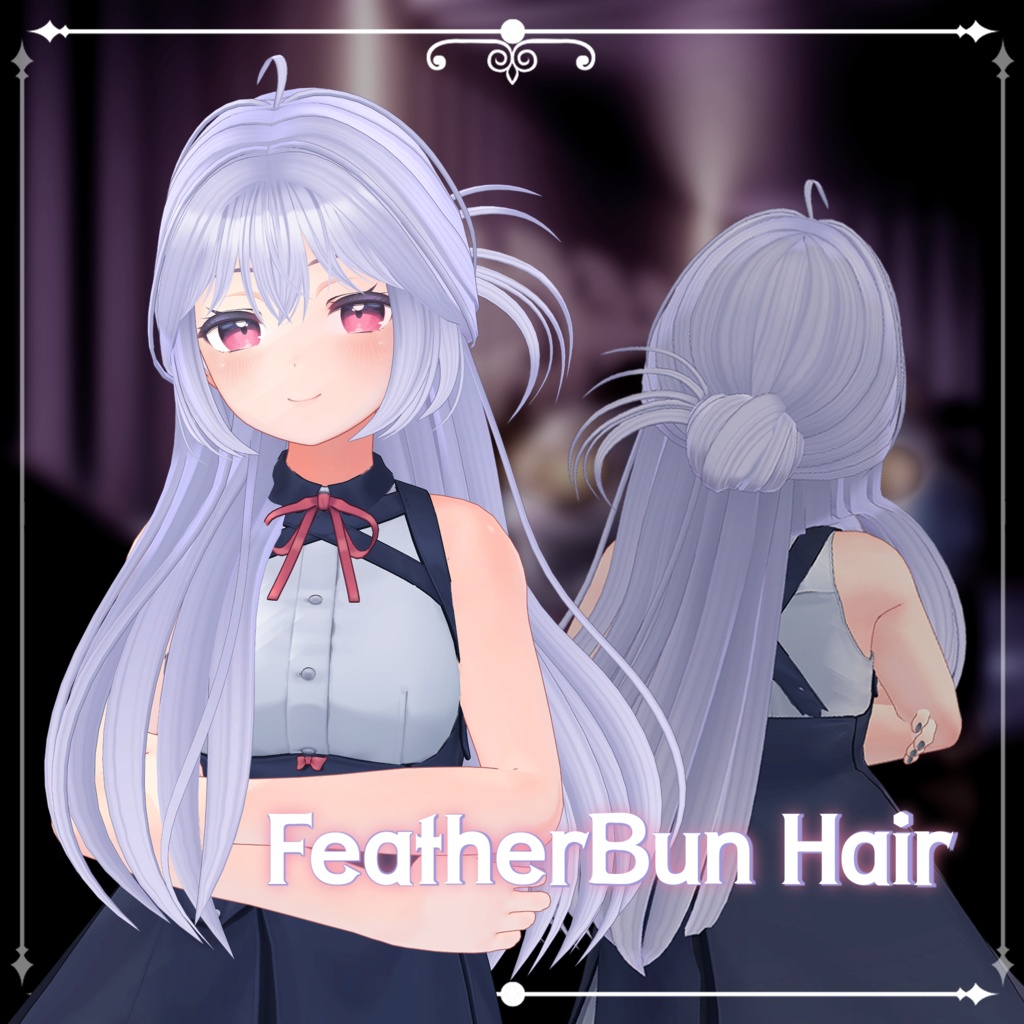 Feather Bun hair