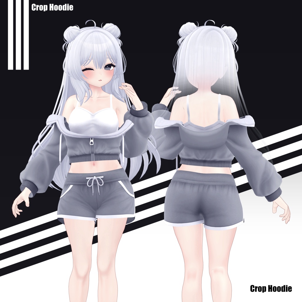 【PB対応】Maya Crop Hoodie