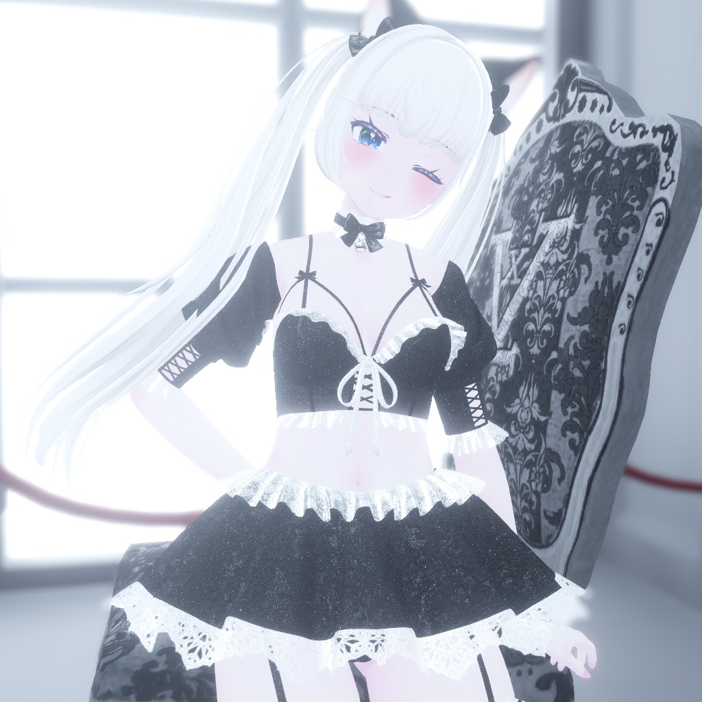 【5アバター対応】Scarlett : Cat under the moonlight