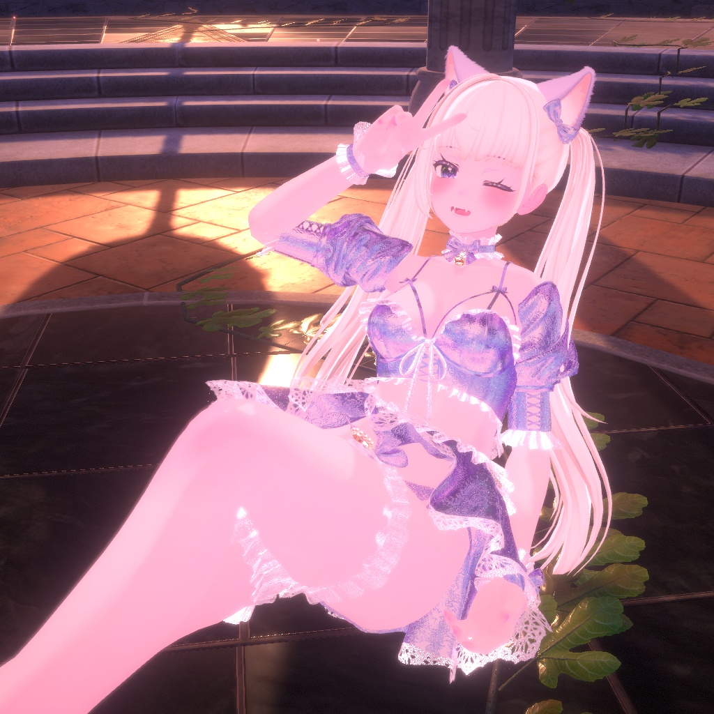 【5アバター対応】Scarlett : Cat under the moonlight