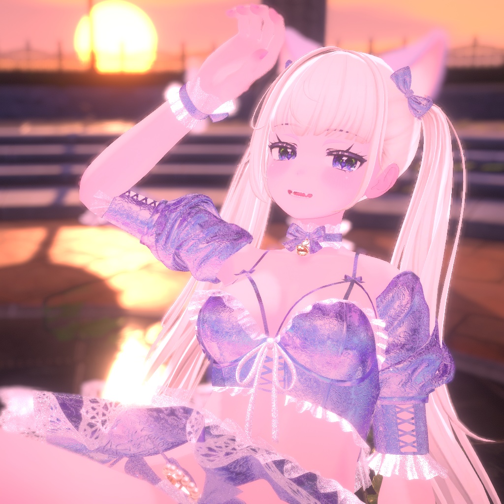 【5アバター対応】Scarlett : Cat under the moonlight