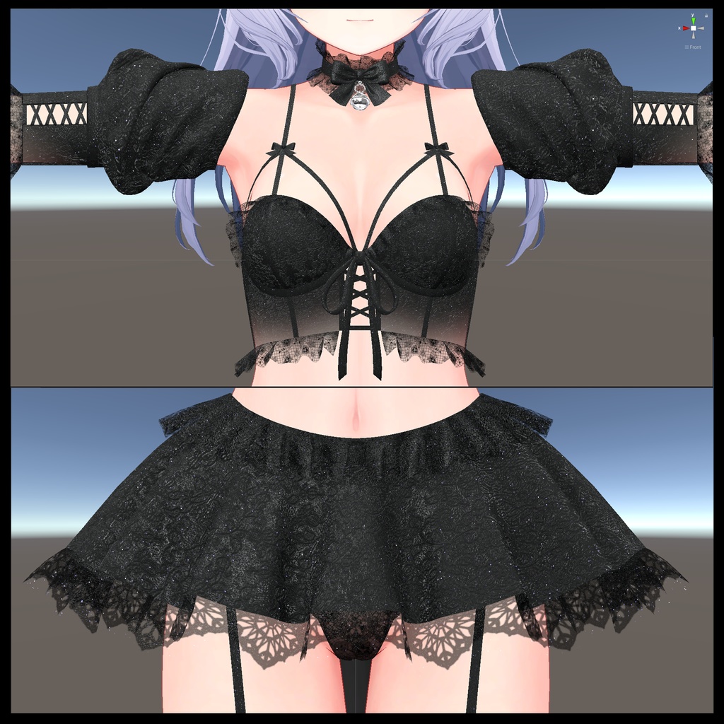 【5アバター対応】Scarlett : Cat under the moonlight