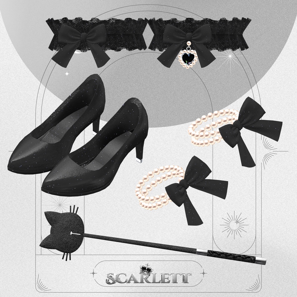 【5アバター対応】Scarlett : Cat under the moonlight