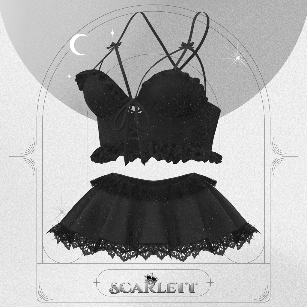 【5アバター対応】Scarlett : Cat under the moonlight