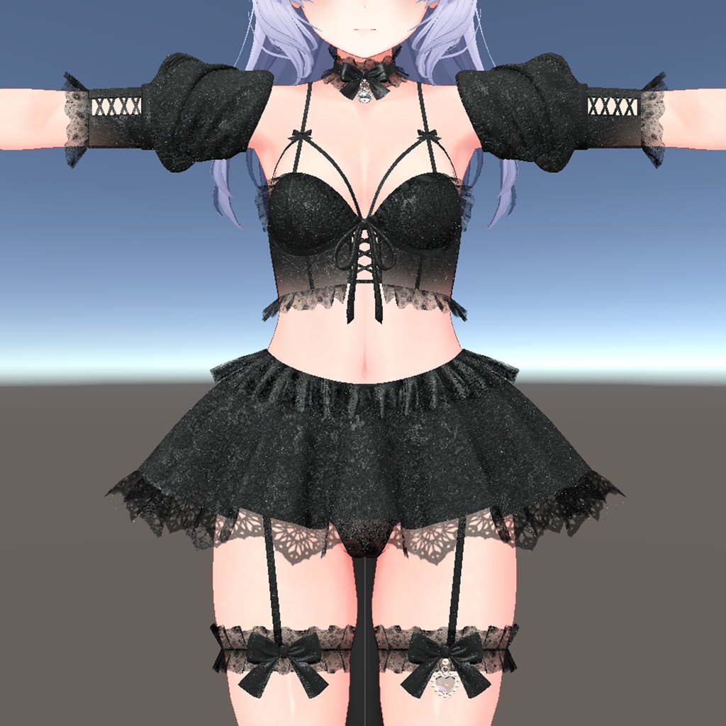 【5アバター対応】Scarlett : Cat under the moonlight