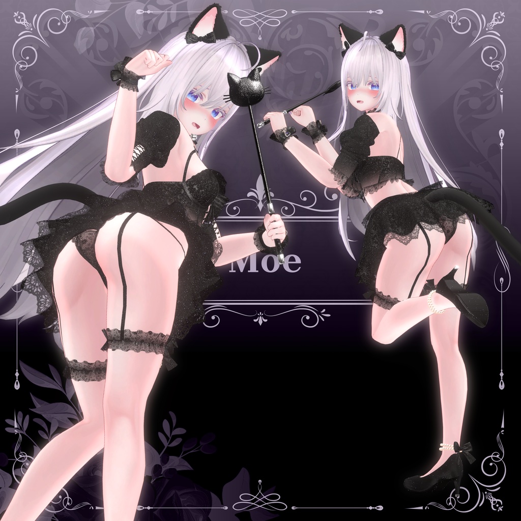 【5アバター対応】Scarlett : Cat under the moonlight