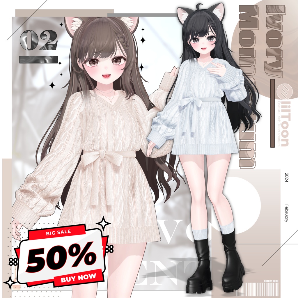 【6アバター対応】✨Ivory_Momentum✨
