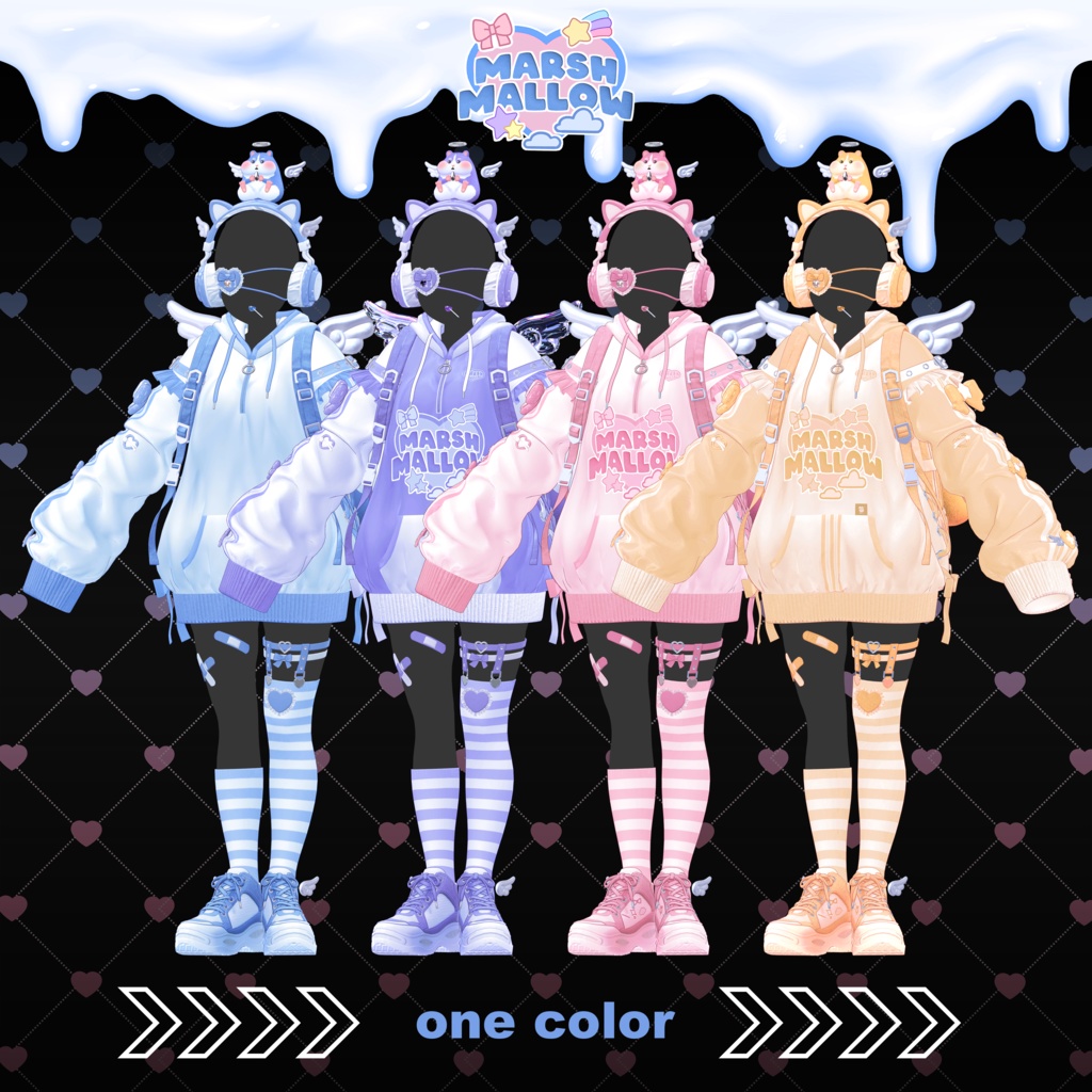 【8アバター対応】🍭Marshmallow🍭