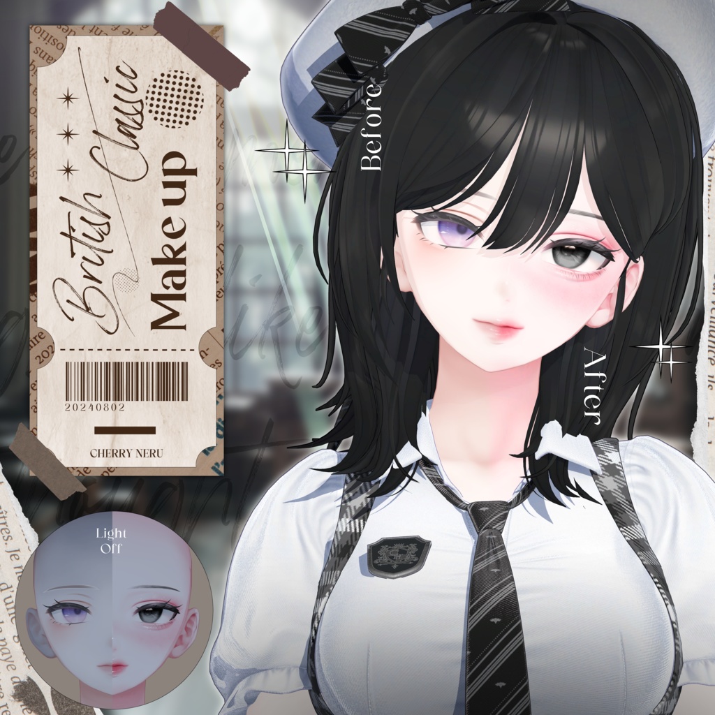【7アバター対応】⚜️British_Classic_Make_up⚜️