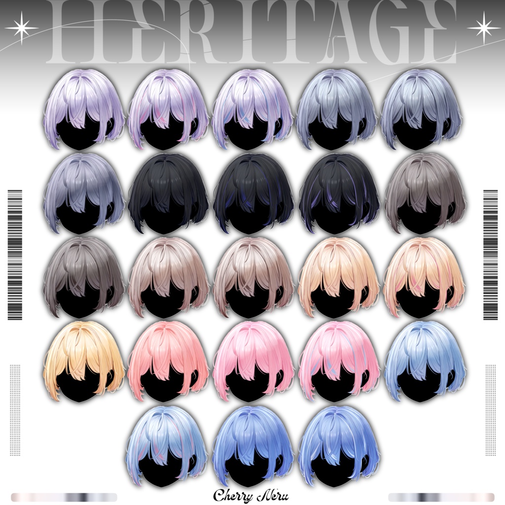 【9アバター対応】✨Heritage_Chic_Hair✨