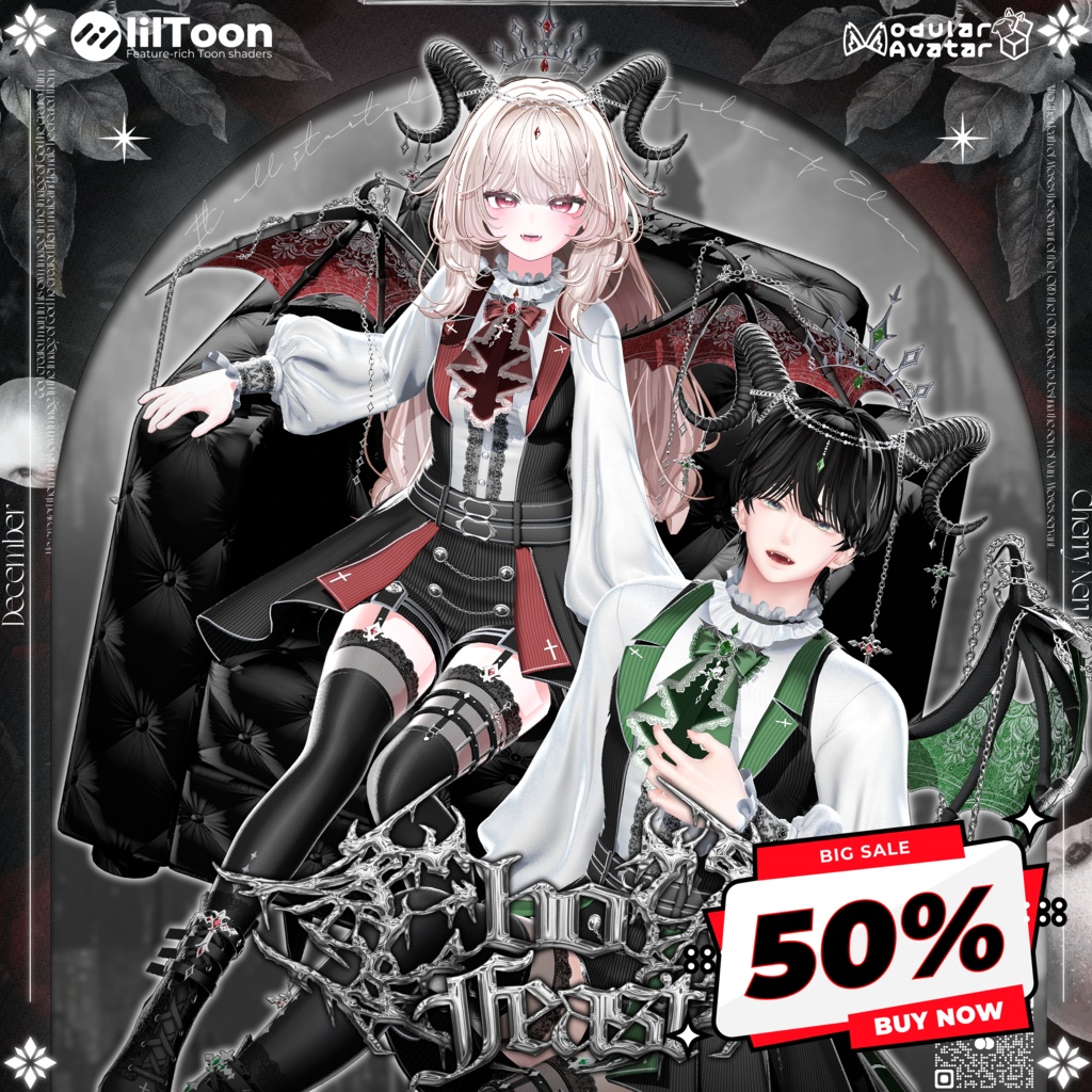 【14アバター対応】🦇Ebon_Feast🦇