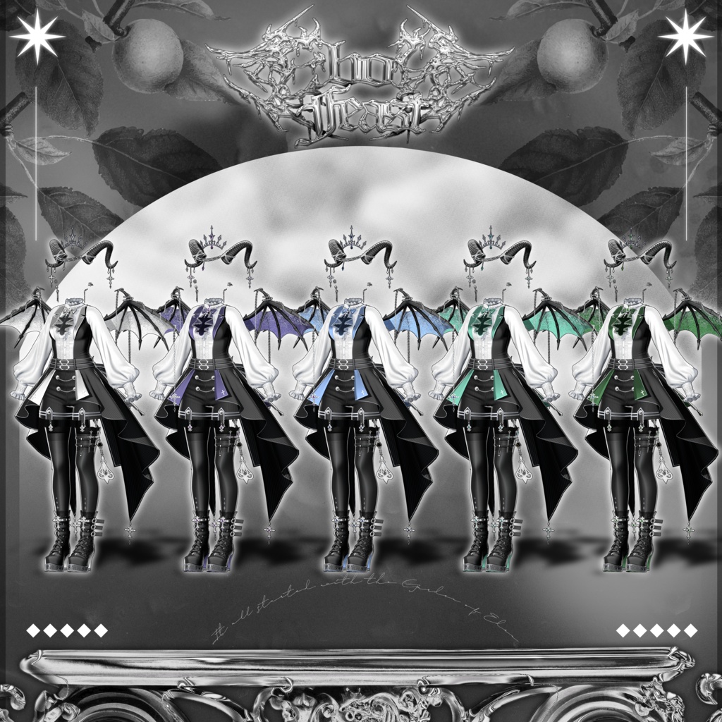 【14アバター対応】🦇Ebon_Feast🦇