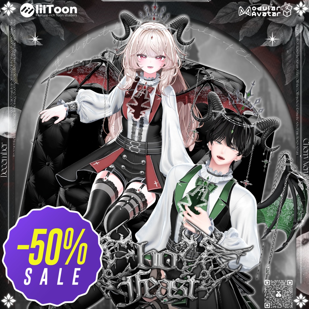 【14アバター対応】🦇Ebon_Feast🦇