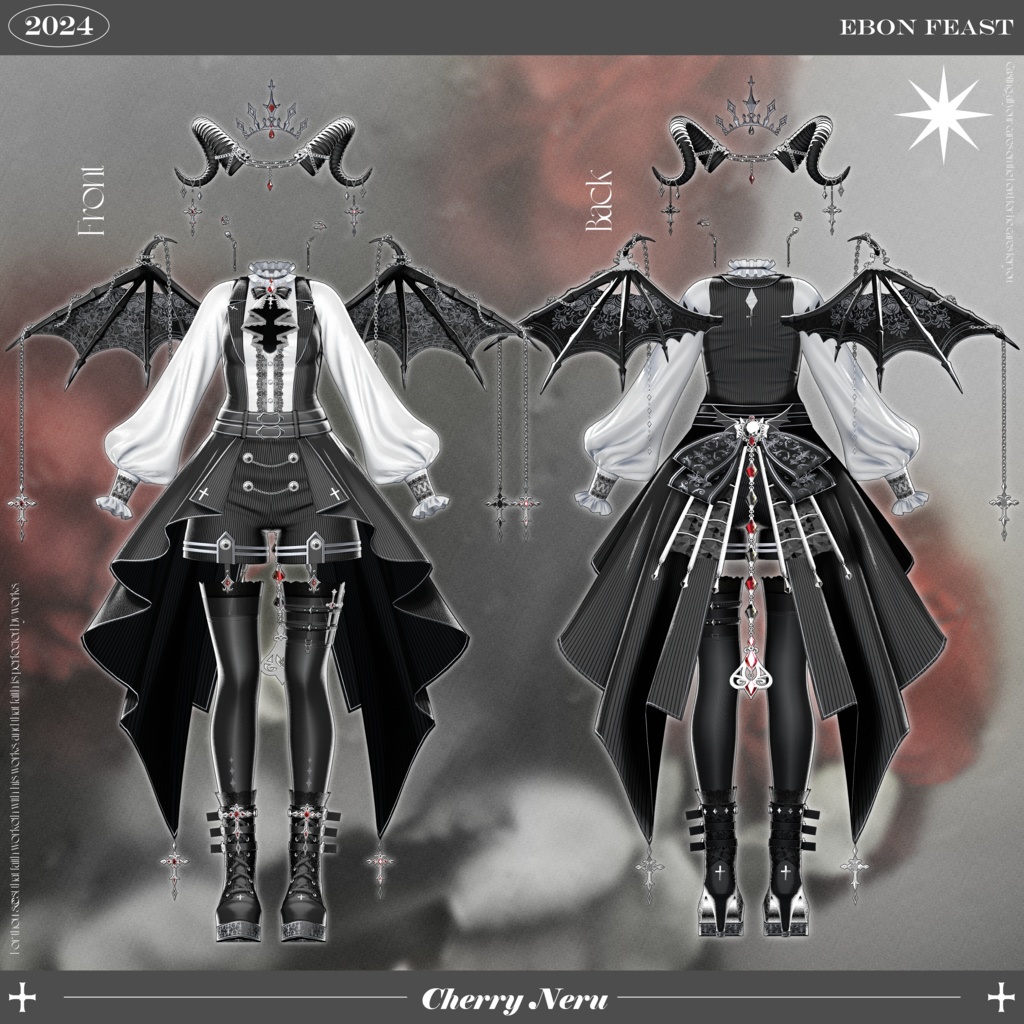 【14アバター対応】🦇Ebon_Feast🦇