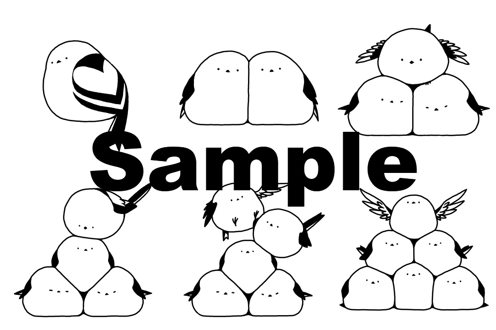 マスキングテープ シマエナガ(2色)