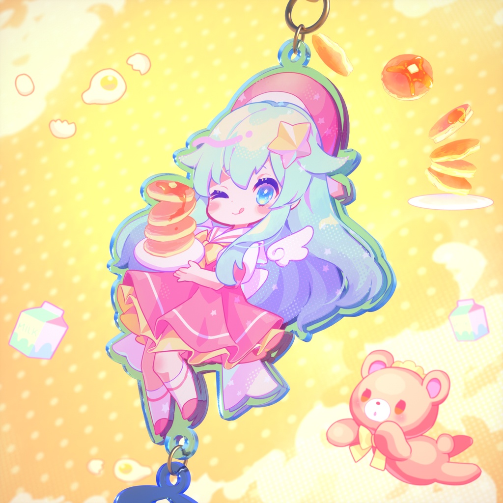 Lucky☆Honey☆Pancake いるかアイスアクリルキーホルダー