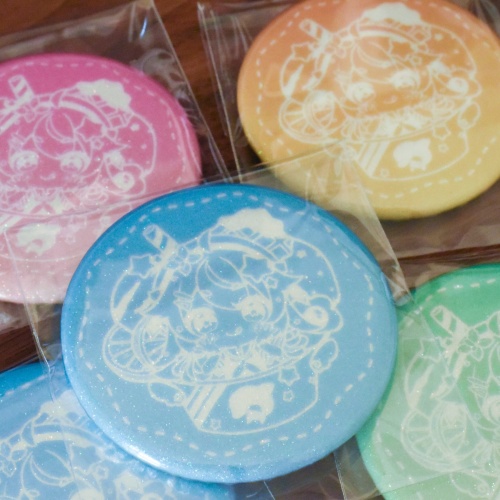 ラメ缶バッジ(ルッカ)