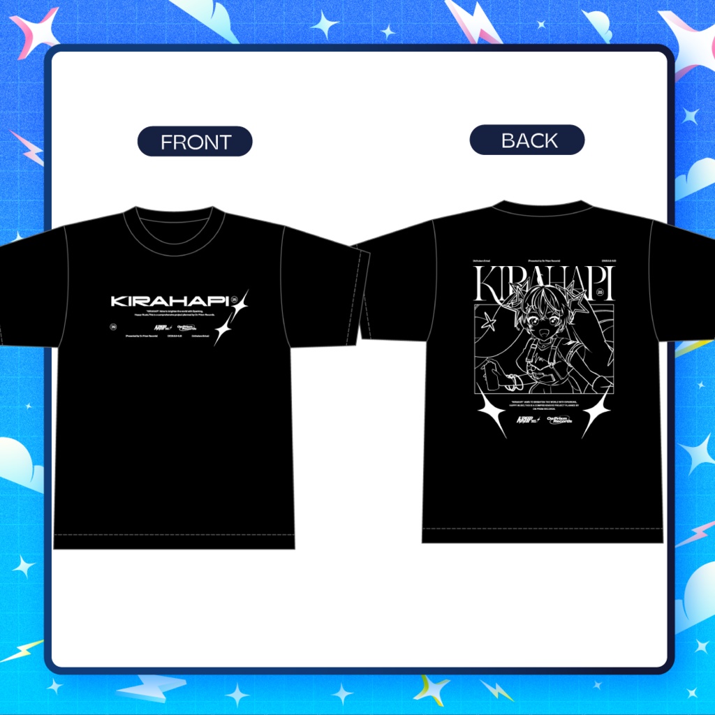 キラハピ2025Tシャツ(黒)