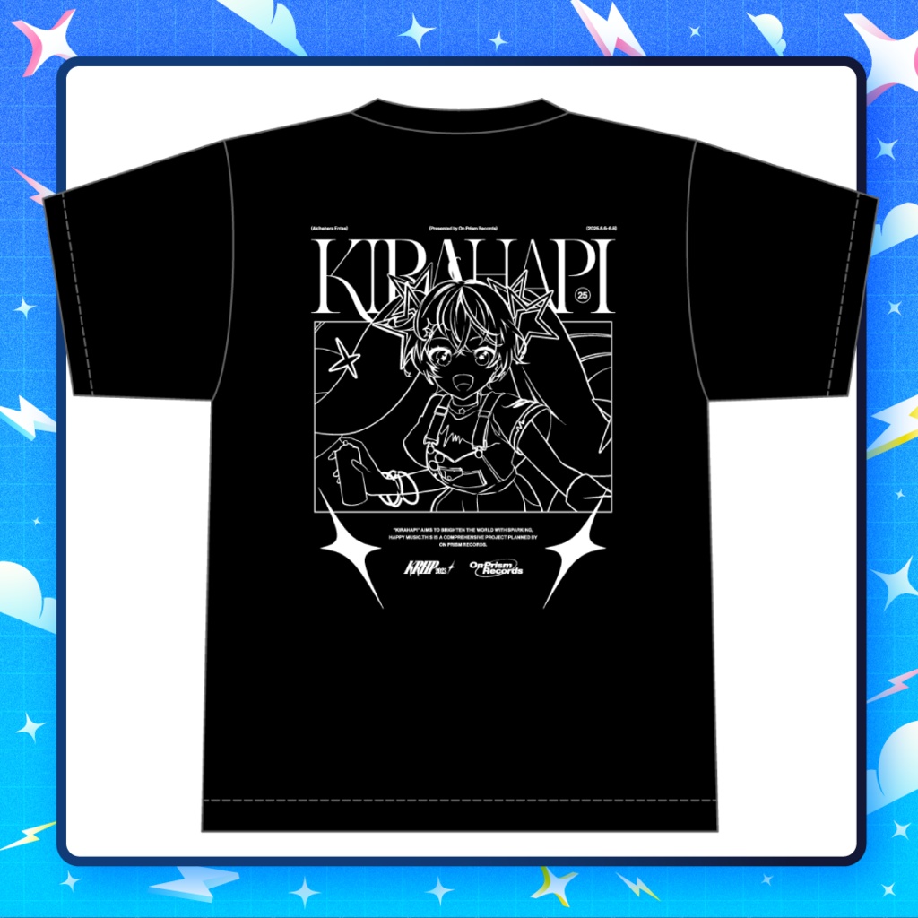 キラハピ2025Tシャツ(黒)
