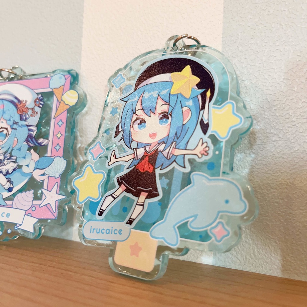 ルッカ水面アクリルキーホルダー(アイスキャンディ)