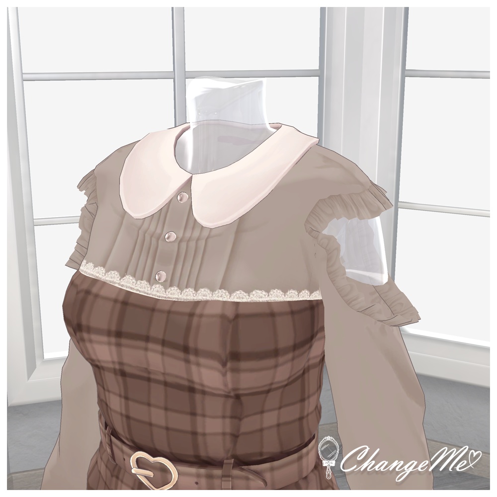 3D衣装『ガーリーチェックOP』