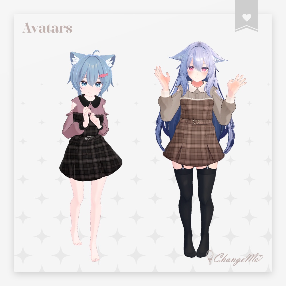 3D衣装『ガーリーチェックOP』