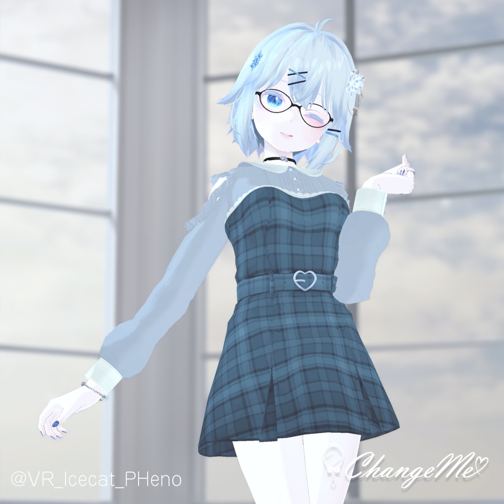 3D衣装『ガーリーチェックOP』