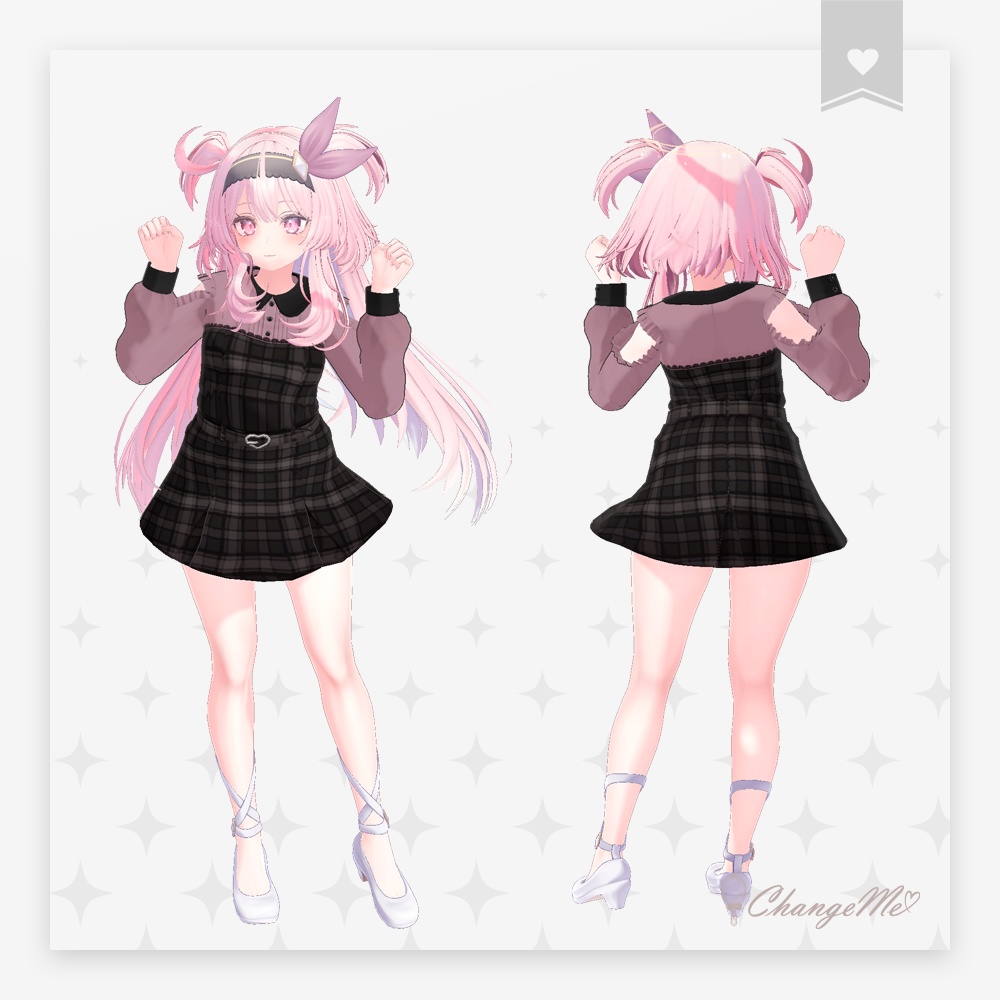 3D衣装『ガーリーチェックOP』