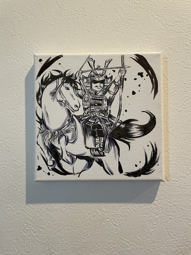 侍イラスト忍者　手描きアナログ