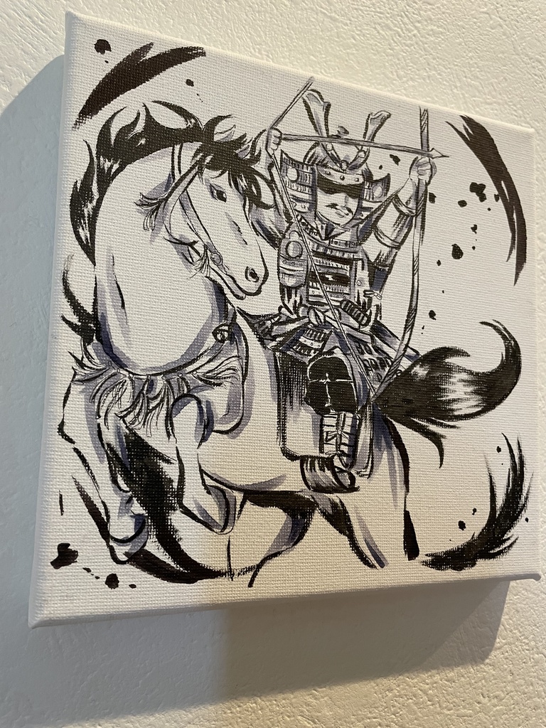 侍イラスト忍者 手描きアナログ