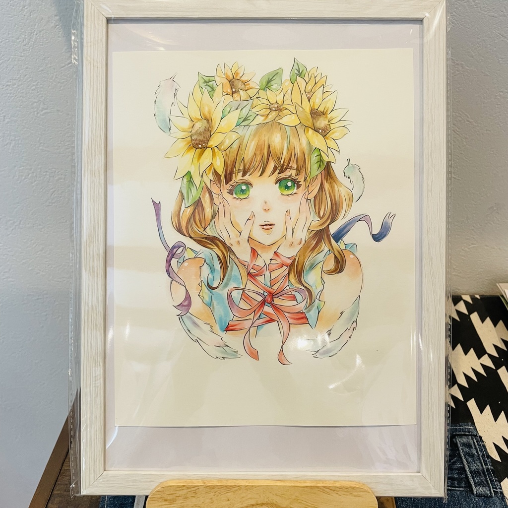 オリジナル手描きアナログイラスト　女の子