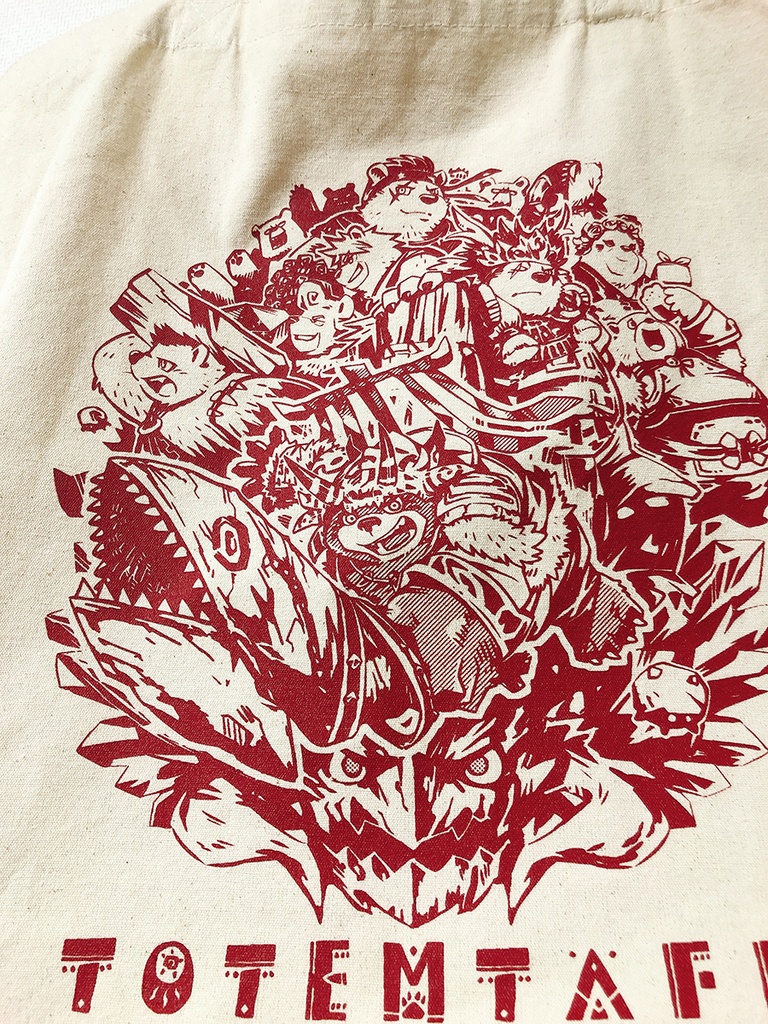 熊族トートバッグ(マチ付)