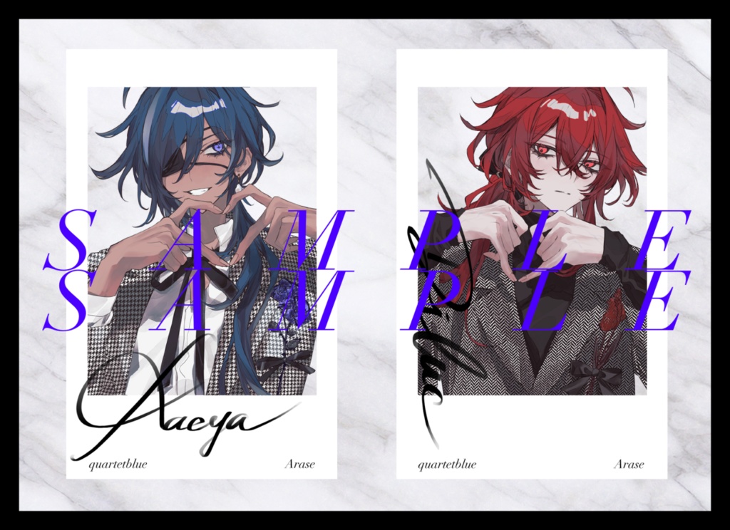 ガイア&ディルック チェキ風クリアシールセット